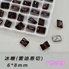 Lote Inteiro de Brilhantes Ornamentos de Diamante Imitação Chineses com Formato Especial e Base Pontiaguda para Nail Art de Alta Qualidade K9 Rosa Seco Multifacetado Formato de Ninho de Pássaro