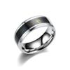 Anillos de Temperatura de Acero Inoxidable de Venta Caliente Europeos y Americanos, Anillos de Pareja de Acero de Titanio que Cambian de Color Sensibles a la Temperatura Inteligentes para la Temperatura Corporal Transfronterizos, Modelos de Pareja al Por Mayor