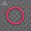 Hemoglobina de Paloma Cuentas Pequeñas Cortadas Hilo Largo Corindón Rojo Facetado Birmano Cuentas Cuerda para la Muñeca DIY Collar para la Clavícula Mayoreo
