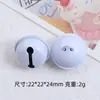 Pintura metálica colorida sino pequeno feito à mão acessórios de joia DIY chaveiro pendurar animal de estimação sino pequeno atacado