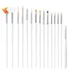 Manicure Transfronteiriça Conjunto de Ferramentas de 15 Peças Caneta de Fototerapia Caneta de Cristal Caneta de Pintura Caneta de Silicone Caneta de Pontos Pincel Atacado