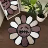 Alfombra de suelo floral estilo americano de cachemira sintética para dormitorio, apta para la piel, a prueba de polvo, resistente al desgaste, fácil de mantener, alfombrilla de noche, disponible para dropshipping