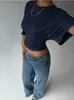 Top Casual Versátil de Estilo Europeo y Americano Nuevo, Ceñido a la Cintura, con Mangas Murciélago, Diseño Adelgazante Dulce y Picante, Top de Hombro Regular para Mujer, Verano