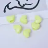 Cuentas Sueltas en Forma de Corazón de 15 mm con Agujero de 6 mm, Color Macarrón para Bisutería DIY Cadena de Teléfono Llavero Accesorios Venta al por Mayor