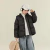 Chaqueta de plumas gruesa para niños, estilo corto, impermeable, cortavientos y resistente al frío, nueva colección de invierno para niños y niñas, ropa exterior de moda para niños mayores