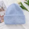 Sombrero de Lana con Ala Ancha de Pelo de Conejo para Mujer Tendencia Corea del Sur Ins Otoño e Invierno Sombrero Japonés para el Frío Gorro de Punto Cálido