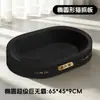 Rascador Ovalado Negro para Gatos Cama para Gatos Simple Duradero Venta al por Mayor Cartón Corrugado Encriptado Sin Desprendimiento Especificaciones Completas Tazón Rascador para Gatos