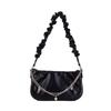 [Personalizado] Bolsa Plissada para Mulheres, Bolsa de Mão Quadrada em Formato de Nuvem, Bolsa de Ombro Versátil para Estudantes, Bolsa de Ombro Goya Hobo