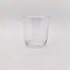 Venta al por mayor del fabricante Portavelas de Aromaterapia de Vidrio Transparente Taza de Cera de Vidrio Transparente Taza de Fondo Curvo Taza de Fondo Redondo Vaso de Agua de Vidrio