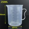 Cubo Medidor de Plástico de 500-1000ml Cubo de Laboratorio Cubo Medidor de Grado Alimenticio para Uso Doméstico y Tienda de Té con Leche Botella de Plástico