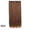 Peruca feminina europeia e americana, extensão de cabelo longo e liso, peça única, cinco clipes, peruca de cabelo com grampo, cortina de cabelo de fibra química, tomada de fábrica