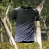 Camiseta de Secado Rápido para Hombre Verano Seda de Hielo Manga Corta para Correr Top Holgado Transpirable Ropa de Media Manga Ropa para Deporte Fitness Entrenamiento