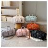 Bolsa de equipaje, Bolsa de mano de viaje, Gran capacidad, Compartimento independiente para zapatos, Bolsa de gimnasio, Bolsa de almacenamiento, Color macarrón, Impermeable