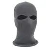 Gorro de Punto de Tres Agujeros de Amazon para Cubrir Cabeza y Rostro, Forro para Ciclismo, Gorro Tejido de Acrílico, Máscara Facial, Máscara de Protección Facial para Esquí