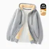 Abrigo de lana de cordero para otoño e invierno, sudadera gruesa para hombre con forro polar, top liso, cárdigan con capucha para adolescente, hombre