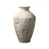 Vaso Cerâmico Estilo Wabi-Sabi de Jingdezhen, Pote de Cerâmica Nostálgico Vintage, Nova Decoração Estilo Chinês para Sala de Estar e Estudo, Frete Grátis