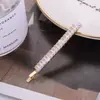 Accesorio para el Cabello Coreano Pasador Electroplateado para Mujer, Pinza Superior Sencilla con Pedrería para Flequillo, Venta al por Mayor de Pasadores en Taobao