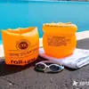 Manga de braço flutuante inflável de rolo de airbag duplo espessado novo PVC crianças aprendem a nadar anel de braço anel flutuante de água