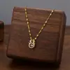 Collar de Acero de Titanio para Mujer, Sencillo, Versátil, Moderno, Lujo Ligero, Diseño de Nicho, Gama Alta, Cadena para Clavícula que No se Desvanece, Joyería al por Mayor