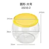 Cubo de Almacenamiento Transparente para Juguetes de Muñecas Plástico PP Sala de Estar Organizador Simple Tubo Taburete de Almacenamiento para Juguetes de Peluche con Tapa