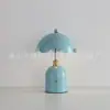 Luminária de Mesa de Luxo Leve, Abajur Estilo Wabi-Sabi, Luminária de Atmosfera Casca de Ovo, Luminária de Mesa Estilo Francês Creme com Arte em Ferro, Quarto com Sensação de Alto Padrão