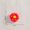 Imán de Refrigerador de Resina de Flor Mini Accesorios de Crisantemo Pequeño Artificial Hecho a Mano DIY Pegamento Crema Horquilla Agujero Material para Zapatos