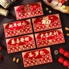2026 Versão Horizontal Envelope Vermelho High-End Retrô Fosco Ano Novo Carimbado em Ouro Novo Modelo Festival da Primavera Criativo Envelope Vermelho de Mil Yuan Estilo Chinês