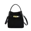 Bolso pequeño de mano con acabado mate texturizado para mujer, nuevo bolso tipo cubo retro otoño/invierno 2026, bolso de hombro/cruzado elegante y versátil
