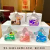 Muñeca de Gato Kt de Dibujos Animados con Arena Líquida en una Botella Venta al por Mayor Decoración Creativa para Escritorio Llavero Acrílico Colgante Pequeño Accesorio