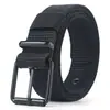 Cinturón de Lona de Nylon para Hombre con Hebilla de Pin Porosa Cinturón para Estudiantes Jóvenes Casual Exterior Cinturón de Entrenamiento Militar Artículos de Uso Diario