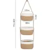 Cesta de Armazenamento Tecida à Mão, Cesta de Três Camadas para Pendurar na Parede, Cesta de Armazenamento para Quarto, Cesta de Armazenamento para Sala de Estar, Cesta de Armazenamento Removível