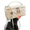 Bolsa de Ombro Transversal Feminina Nova Corrente Romboidal Transfronteiriça Simples Versátil Portátil Bolsa de Maquiagem Bolsa de Ombro Transversal de Alta Qualidade
