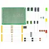 Kit para Iniciantes Wulu Electronics para Aprender Soldagem Básica e Identificação de Componentes, incluindo Componentes Through-Hole e uma Placa de Circuito DIY