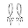 RAKOL Aretes de Moda Populares con Diseño de Nicho Europeo y Americano, Aretes Estrella Luna, Aretes Geométricos Transfronterizos de Zirconia
