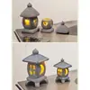 Linterna de Piedra Adorno de Paisaje Micro Paisaje Acuario Bonsái Decoración Japonesa Estilo Antiguo Linterna de Piedra en Miniatura Mini Adorno