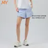 Lulu Bling Mismo Estilo Shorts Deportivos de Secado Rápido Sueltos de Cintura Alta para Mujer Verano Transpirables Pantalones para Correr Yoga Fitness