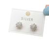 Aretes de Copo de Nieve de Plata Esterlina S925 con Moissanita para Mujer Diseño Nicho Modernos Aretes de Alta Gama Aretes para Novias Regalos