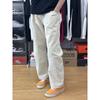Calça de Trabalho para Lenhador Estilo Americano, Verão Fina Tendência Marca Calças Harem Largas, Calças Retas Casuais de Alta Qualidade