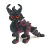 Alas Impresas en 3D Transfronterizas Dragón Volador Articulaciones de Ojo Artificiales Modelo Creativo Móvil Juguetes de Animales Adornos Hechos a Mano Venta al por Mayor
