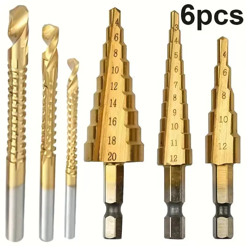 6PC小号宝塔钻锯钻
