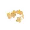 Pulsera de Brazo Ancha con Flor de Camelia de Nuevo Estilo de Nicho Transfronteriza para Mujeres, Joyería al por Mayor