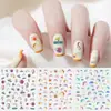 Al por mayor al contado transfronterizo Pegatinas para Uñas Arte de Uñas Sol Arcoíris Caballo Blanco Pequeño Unicornio Lindo Pegatinas para Uñas Infantiles Calcomanías