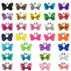 Accesorios para el Cabello de Niños de Exportación de 6 cm, Moño Bordado con Lentejuelas, Pajarita de Mariposa Imitación con Lentejuelas, Accesorios de Bricolaje, 32 Colores