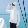 Ropa de Protección Solar de Seda Helada Caliente de Verano UPF50 para Hombre, Transpirable, Protección UV para Pesca Deportiva al Aire Libre