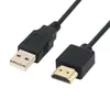 Cable de Conversión USB a HDMI para Coche Cable de Carga HDMI Adaptador de Interfaz USB Macho a HDMI Macho