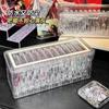 Yum Storage Caixa Acrílico Transparente Crachá Millet Display Stand Caixa Única À Prova de Poeira Pequeno Cartão Acabamento Rack de Armazenamento
