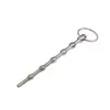Hermoso Varilla Eléctrica de Choque Ojo de Caballo Varilla de Inserción Uretral Cuenta Pulsante Bloqueo de Orina Súper Largo Acero Inoxidable Herramienta para el Orgasmo de Masturbación para Hombres