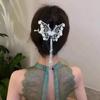 Horquilla con borla de lirio Hanfu, cabeza esférica, pinza de agarre fijo, hebilla para el cabello de alta gama para mujer, accesorios para el cabello medio atados con temperamento