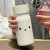 Taza Termo Portátil de Acero Inoxidable Estudiante Linda Poco Común Aislamiento Alto Aspecto Atractivo para Niñas Taza de Beber Directamente