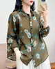 Cardigan de Ramio Puro con Estampado Digital para Mujer, Manga Larga, Talla Grande, Estilo Holgado y Delgado, Novedad Otoño 2026